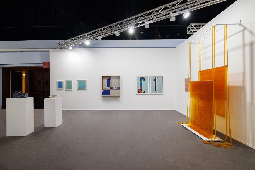 Installation view of Green Art Gallery at Art Dubai 2025