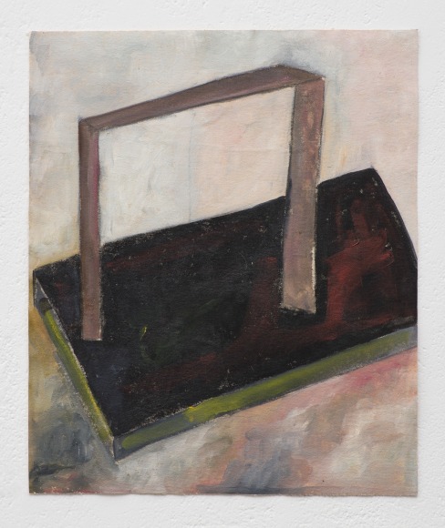 Ana Mazzei, Stage: flying, 2023-2024, Oil and pastel on canvas, 48.6 x 40.5 cm