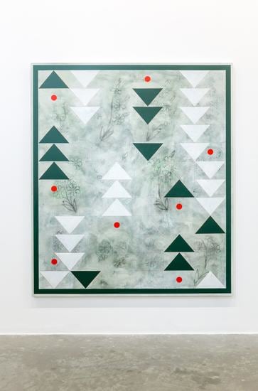 Kamrooz Aram, Ornamental Composition for Social Spaces (2), 2016, Oil, wax and pencil on canvas, 228.5 x 198&nbsp;cm