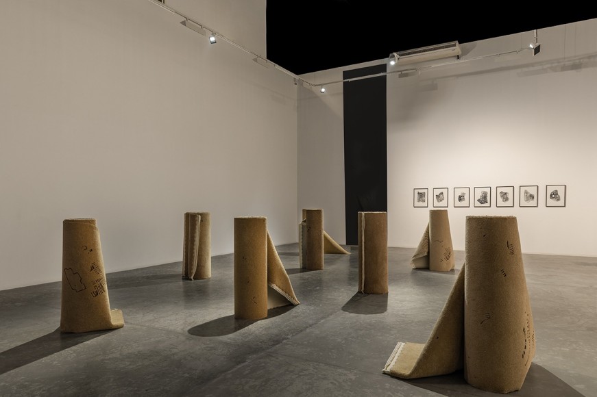 On Stones and Palimpsests,&nbsp;Hera B&uuml;y&uuml;ktaşcıyan, Installation view at Green Art Gallery, Dubai, 2020
