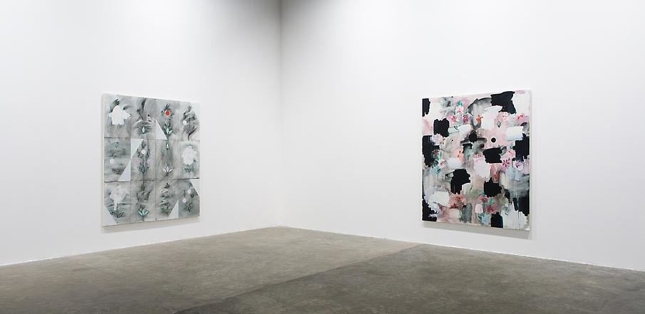 Palimpsest: Unstable Paintings for Anxious Interiors, Installation view at Green Art Gallery, Dubai, 2014