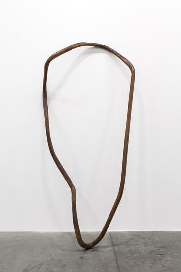 Nika Neelova, Lemniscate V, 2017, 2 flights of stairs and hardwood handrails