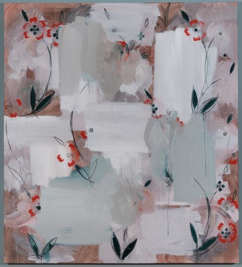 Kamrooz Aram, Untitled (Palimpsest 46), 2017, Oil, wax and oil crayon on canvas, 152.5&nbsp;x 137 cm