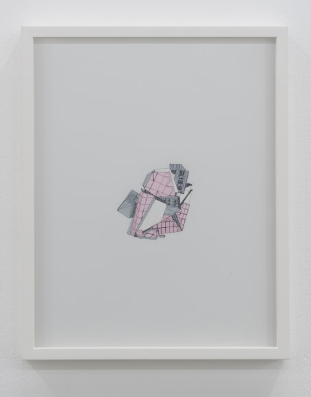 Nazgol Ansarinia, Untitled, Demolishing buildings, buying waste, 2018, Ink and marker on paper, 35.5 x 28 cm