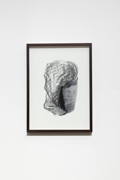 Hera B&uuml;y&uuml;ktaşciyan, Soma Vol I, 2022, Graphite drawing and collage with archival print on paper, 42 x 29.5 cm
