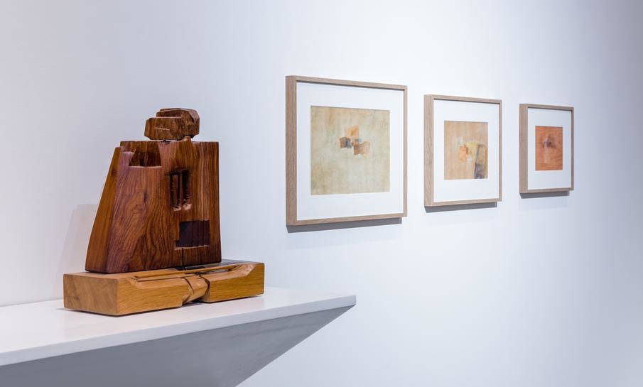 Poetry in Wood, Chaouki Choukini, Installation view at Green Art Gallery, Dubai, 2016