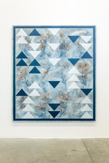 Kamrooz Aram, Ornamental Composition for Social Spaces (1), 2016, Oil, wax and pencil on canvas, 228.5 x 198&nbsp;cm