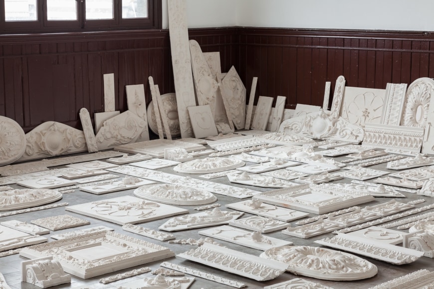 Michael Rakowitz,&nbsp;The Flesh Is Yours, The Bones Are Ours, 2015, Installation view at&nbsp;Galata Greek Primary School, 14th Istanbul Biennial, Turkey, 2015
