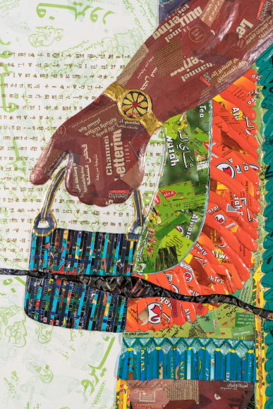 Michael Rakowitz, The invisible enemy should not exist (Northwest Palace of Kalhu, Room S, Panel S-18) (detail), 2022