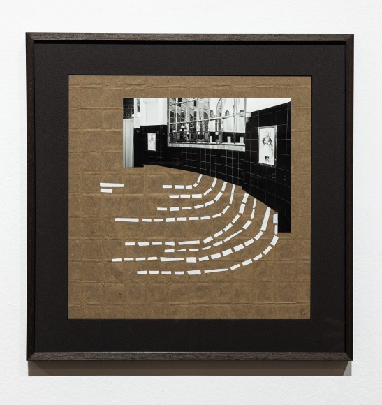 Hera B&uuml;y&uuml;ktaşciyan, Intervals for the Unreplaceable (3). Collage serie, 2022, Collage with archival print and paper cut outs on cast paper, 31 x 31 cm