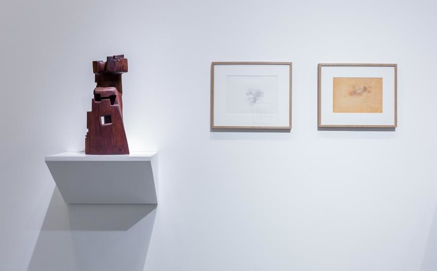 Poetry in Wood, Chaouki Choukini, Installation view at Green Art Gallery, Dubai, 2016