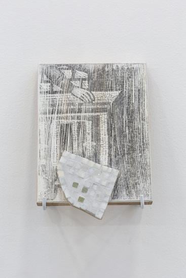 Hera Büyüktaşçıyan, Icons for builders, 2017, Wood and marble, 26.3 x 20 cm
