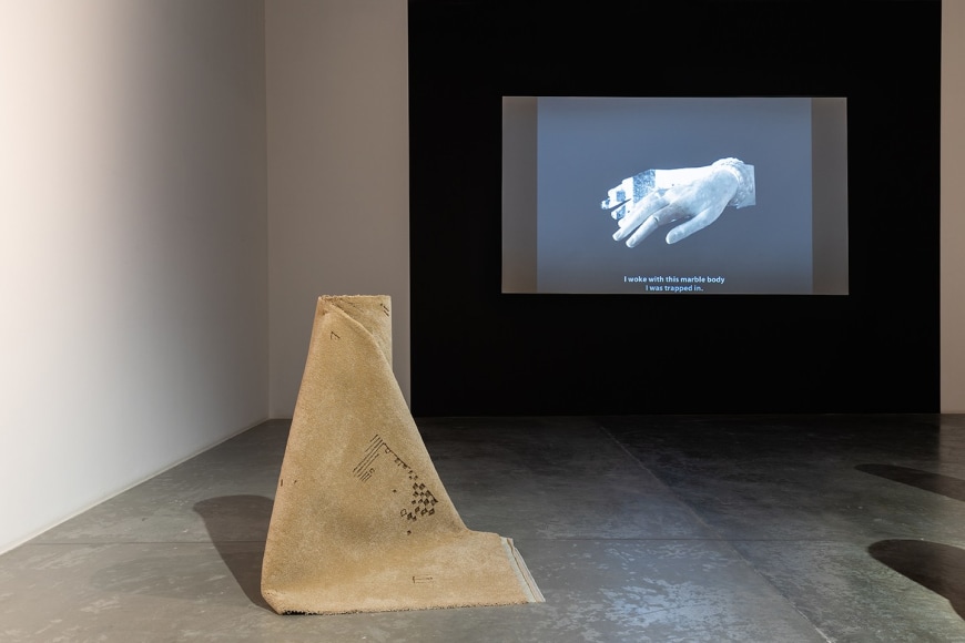 On Stones and Palimpsests,&nbsp;Hera B&uuml;y&uuml;ktaşcıyan, Installation view at Green Art Gallery, Dubai, 2020
