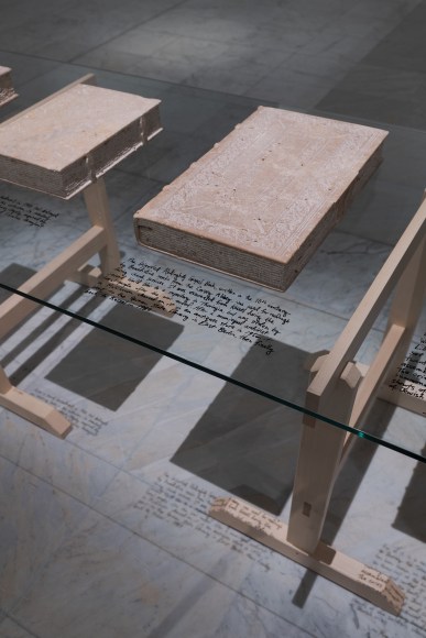 Michael Rakowitz, Proxies for Poets and Palaces, 2025, Installation view at Stavanger Art Museum, Norway, 2025