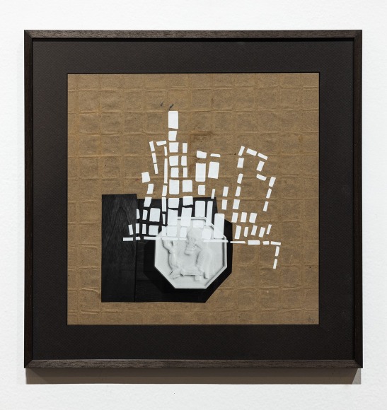 Hera B&uuml;y&uuml;ktaşciyan, Intervals for the Unreplaceable (11). Collage serie, 2022, Collage with archival print and paper cut outs on cast paper, 31 x 31 cm