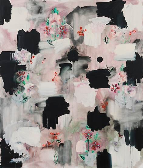 Kamrooz Aram, Maspeth Rituals (Palimpsest #14), 2013, Oil, oil pastel and wax pencil on canvas, 213 x 183 cm