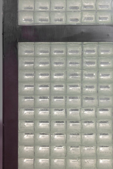 Nazgol Ansarinia, Prism pane No. 2.1 (detail), from the series Instruments of Viewing and Obscurity, 2025