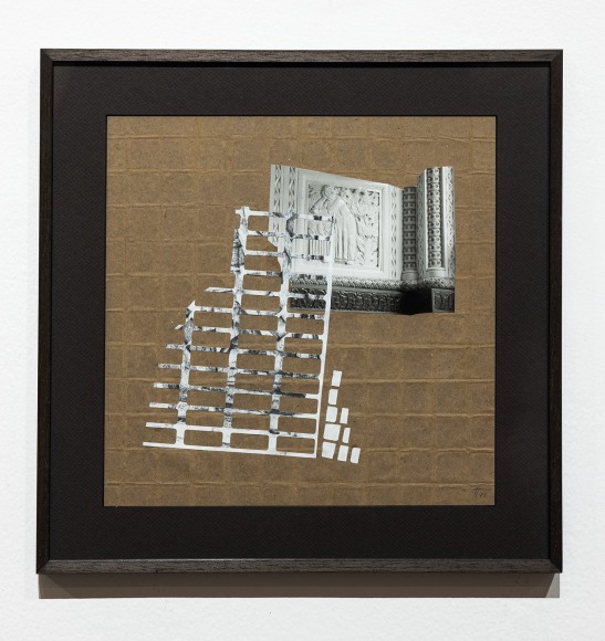 Hera B&uuml;y&uuml;ktaşciyan, Intervals for the Unreplaceable (10). Collage serie, 2022, Collage with archival print and paper cut outs on cast paper, 31 x 31 cm