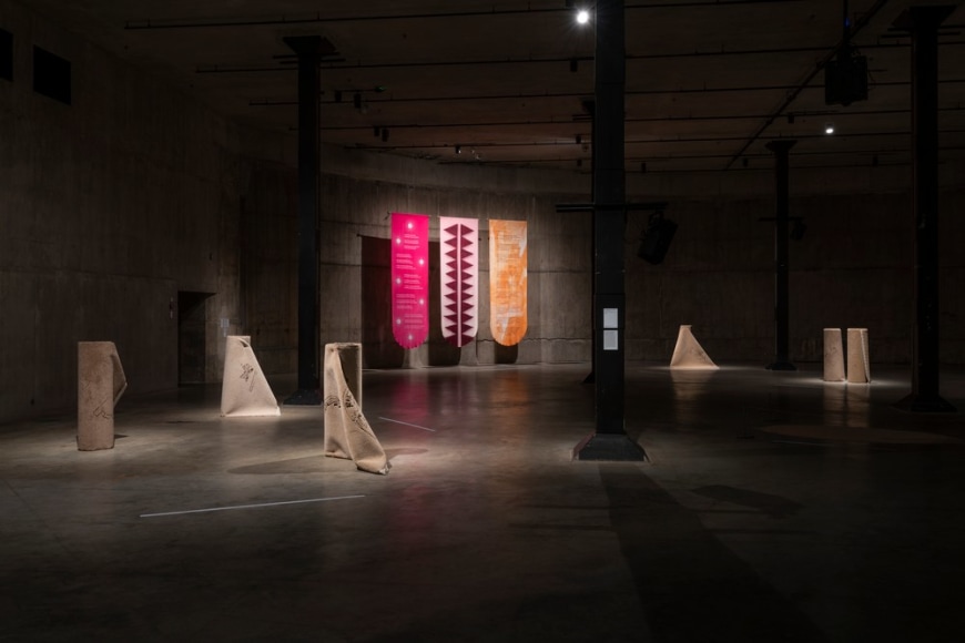 Hera Büyüktasçiyan,&nbsp;Reveries of an Underground Forest, 2019, Installation view at Enmeshed, the East Tank, Tate Modern, 2022