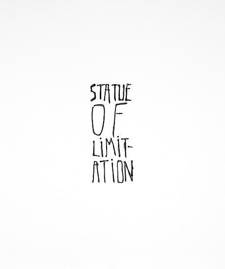 Judith S&ouml;nnicken, Statue Of Limitation (detail), 2013, Marker on paper, pedestal, 121 x 50 x 60 cm