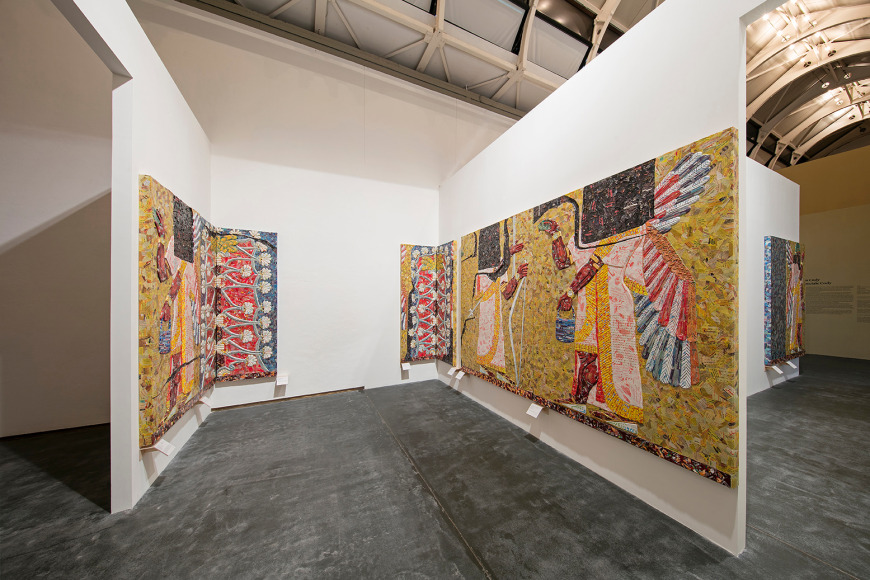 Michael Rakowitz. Imperfect Binding, Installation view at Castello di Rivoli Museo d&rsquo;Arte Contemporanea, Turin, Italy, 2019