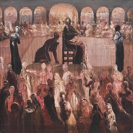 Ahmad Moualla, Untitled, 2009, Acrylic on canvas, 200 x 200 cm