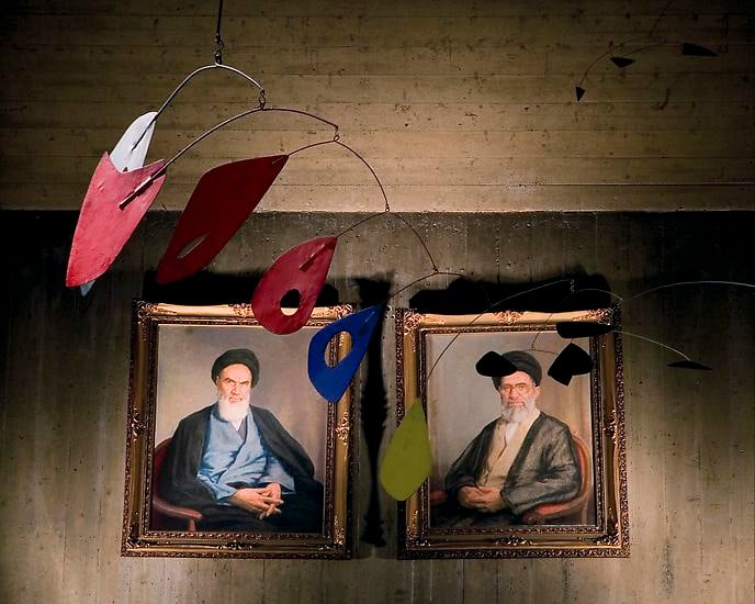 Alessandro Balteo-Yazbeck, Alexander Calder&rsquo;s performing mobile Orange Fish (1946) at the Tehran Museum of Contemporary Art (detail), 2008. From the series Cultural Diplomacy: An