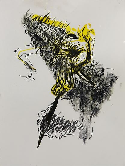 Shawki Youssef, Variation 3, 2013, Mixed media on paper, 48 x 36 cm