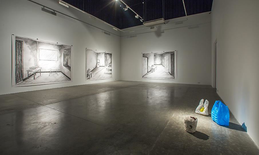Evacuated Containers, Shadi Habib Allah, Installation view at Green Art&nbsp;Gallery, 2013