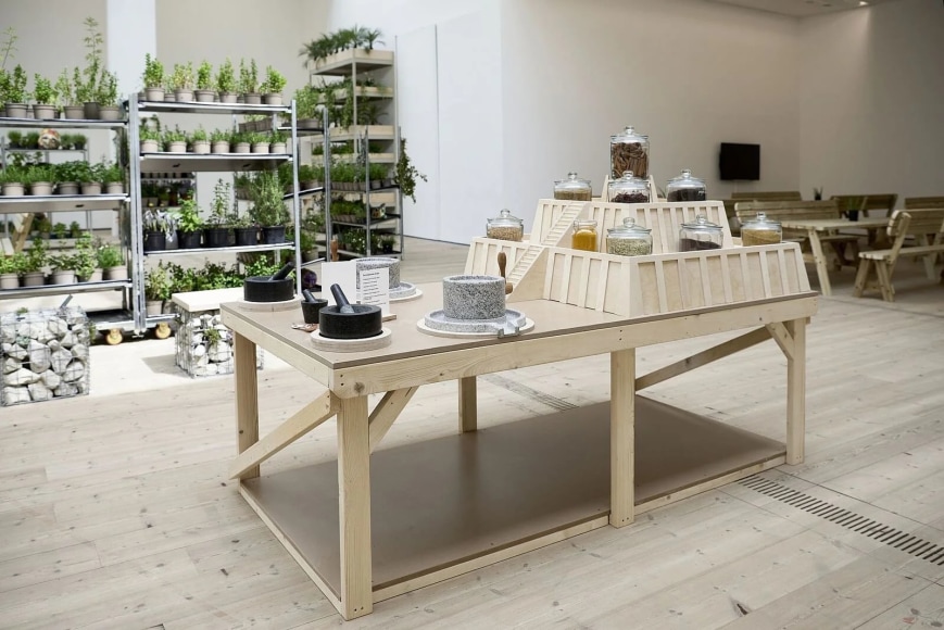 Michael Rakowitz: The Waiting Gardens of the North, Installation view at Baltic Centre for Contemporary Art, Gateshead, UK, 2023