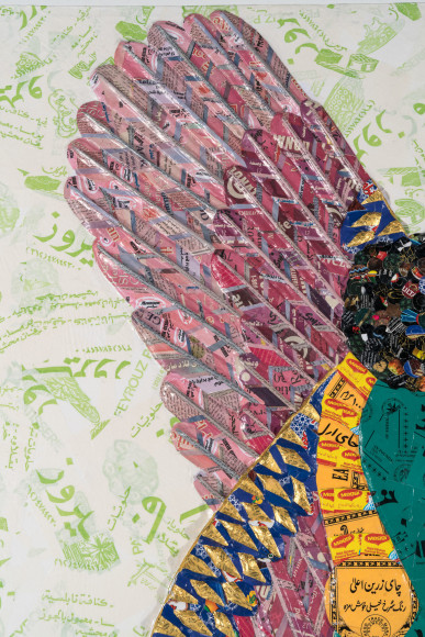 Michael Rakowitz, The invisible enemy should not exist (Northwest Palace of Kalhu, Room S, Panel S-d-2) (detail), 2022