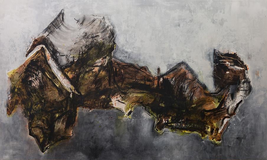 Shawki Youssef, Arab World Map, 2013, Mixed media on canvas, 200 x 333 cm