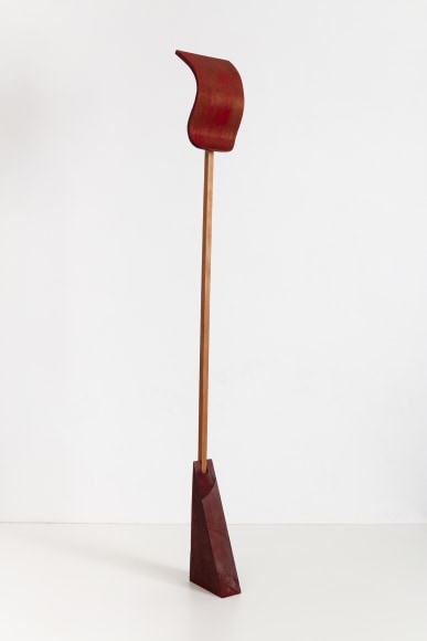Ana Mazzei, Tongue, 2020, Painted wood (Peroba Mica, Garapeira and Plywood)