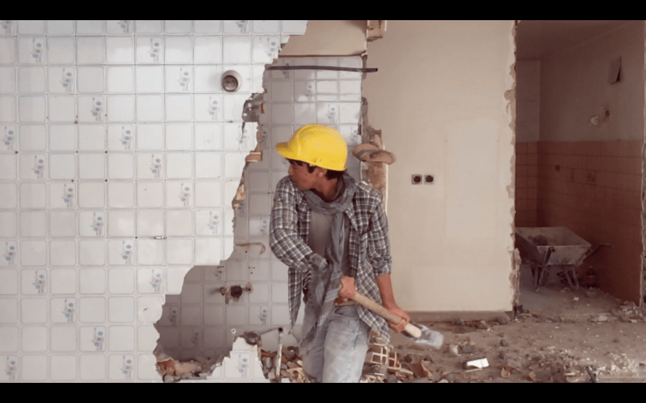 Nazgol Ansarinia, Fragment 2, Demolishing buildings,&nbsp;buying waste (still),&nbsp;2017, Video, Duration 6 mins 15 sec, Ed. of 5