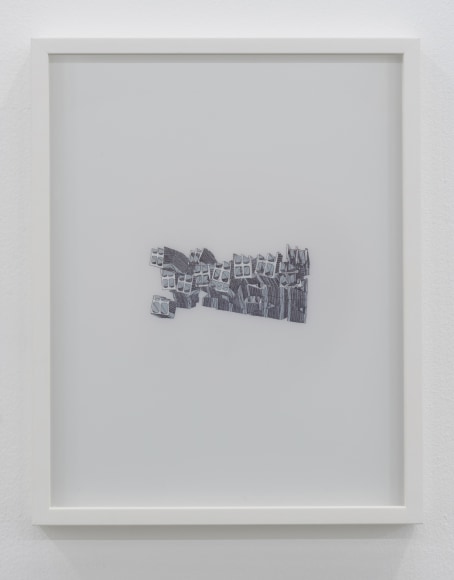 Nazgol Ansarinia, Untitled, Demolishing buildings, buying waste, 2018&nbsp;, Ink and marker on paper, 35.5 x 28 cm