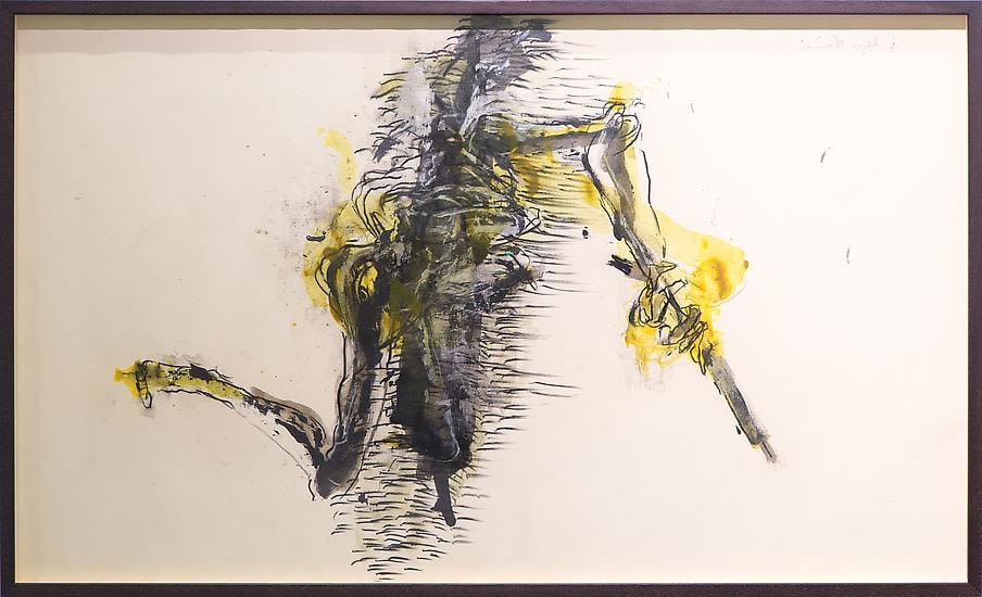 Shawki Youssef, On the falsity of remorse, 2013, Mixed media on paper, 60 x 100 cm