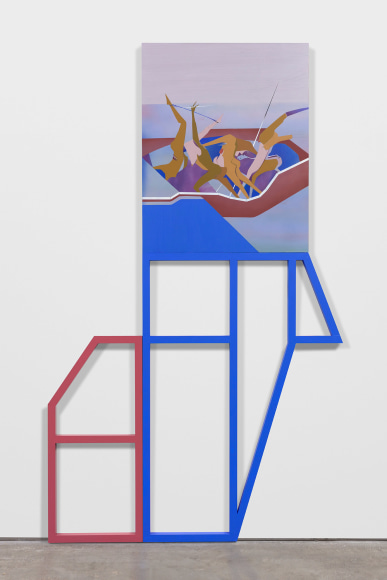 Maryam Hoseini,&nbsp;Modern Chaos, 2020, Acrylic, ink and pencil on wood panel