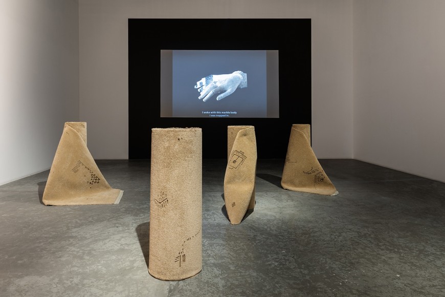 On Stones and Palimpsests,&nbsp;Hera B&uuml;y&uuml;ktaşcıyan, Installation view at Green Art Gallery, Dubai, 2020