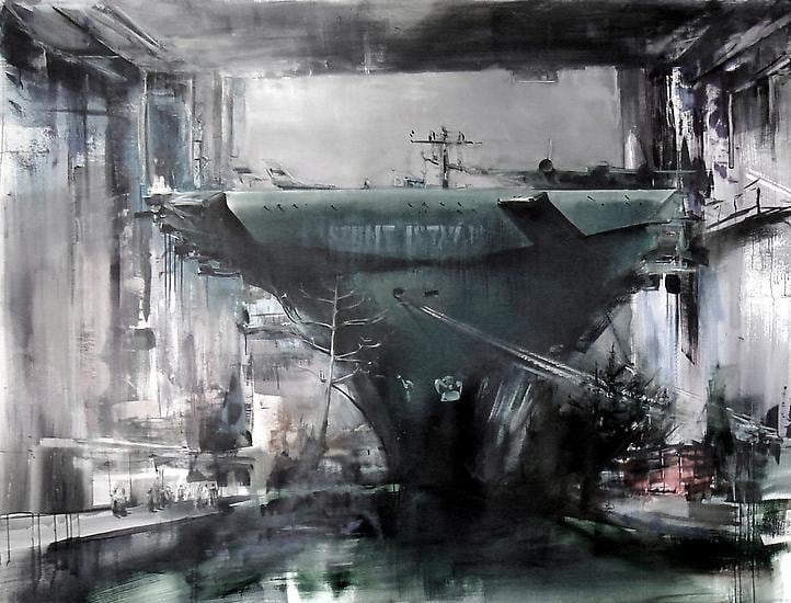 Zsolt Bodoni, Szent Istvan II, 2010, acrylic and oil on canvas, 180 x 240 cm