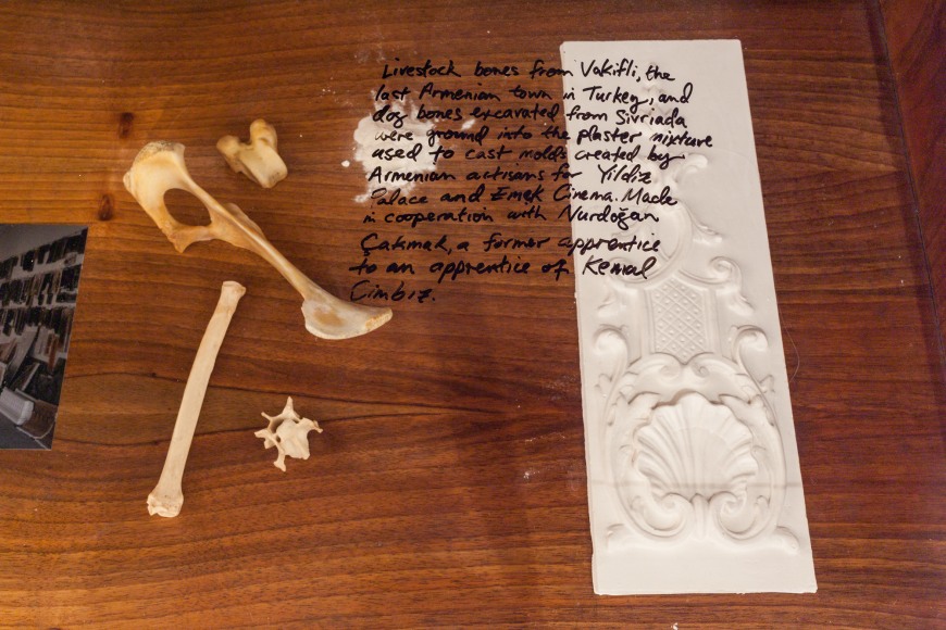 Michael Rakowitz,&nbsp;The Flesh Is Yours, The Bones Are Ours, 2015, Installation view, Galata Greek Primary School, 14th Istanbul Biennial, Turkey, 2015