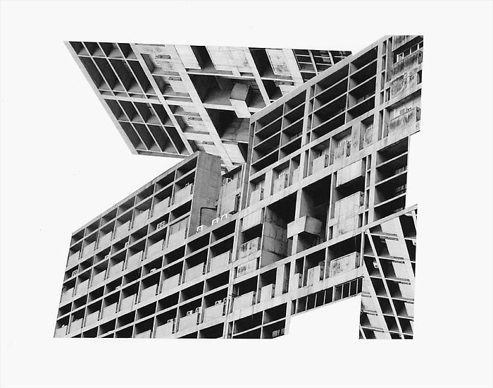 Seher Shah, Capitol Complex: X Block, 2012, Collage on paper, 28 x 36 cm