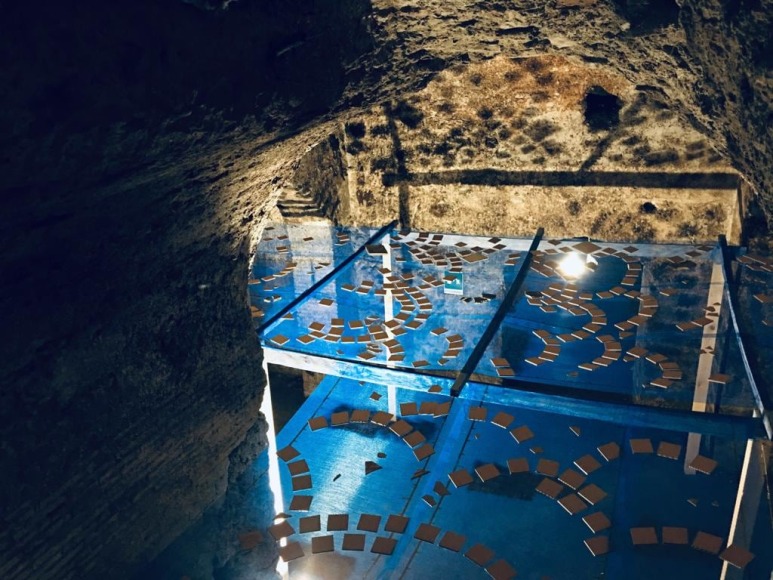 Hera Buyuktas&ccedil;iyan,&nbsp;From There We Came Out and Saw the Stars,&nbsp;2018&nbsp;, Site-specific installation, Underneath the Arches, Naples, Italy