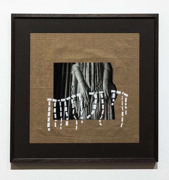 Hera B&uuml;y&uuml;ktaşciyan, Intervals for the Unreplaceable (8). Collage serie, 2022, Collage with archival print and paper cut outs on cast paper, 31 x 31 cm