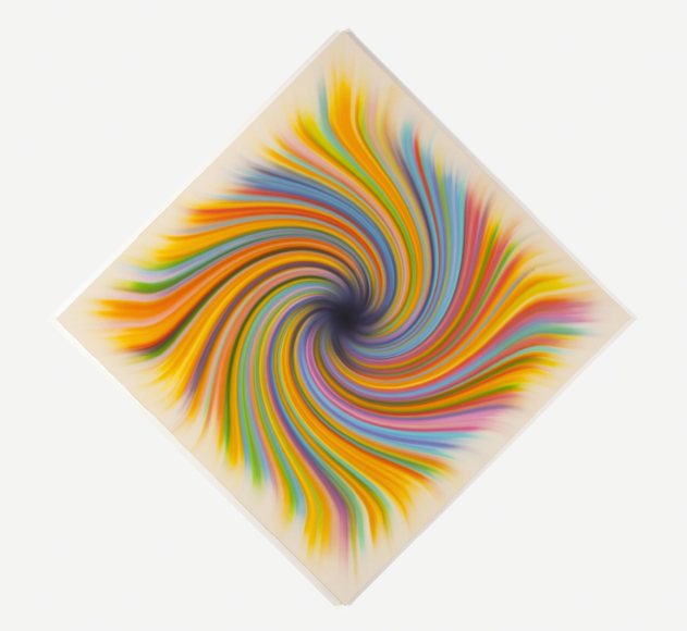 Experienced (Spiral)&nbsp;, 2013, synthetic polymer on canvas,&nbsp;84 &times; 84 in