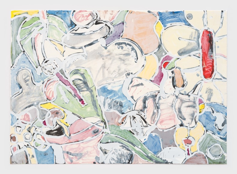 Eddie Martinez, Untitled (white out), 2024