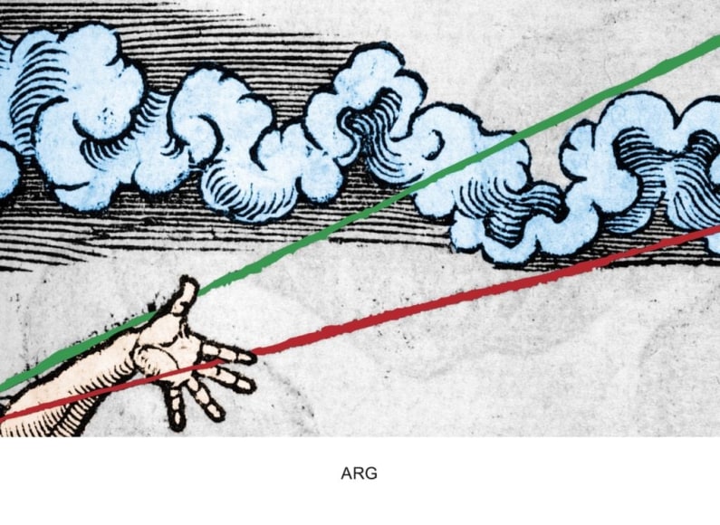 John Baldessari, Engravings with Sounds: Arg, 2015, Archival inkjet print