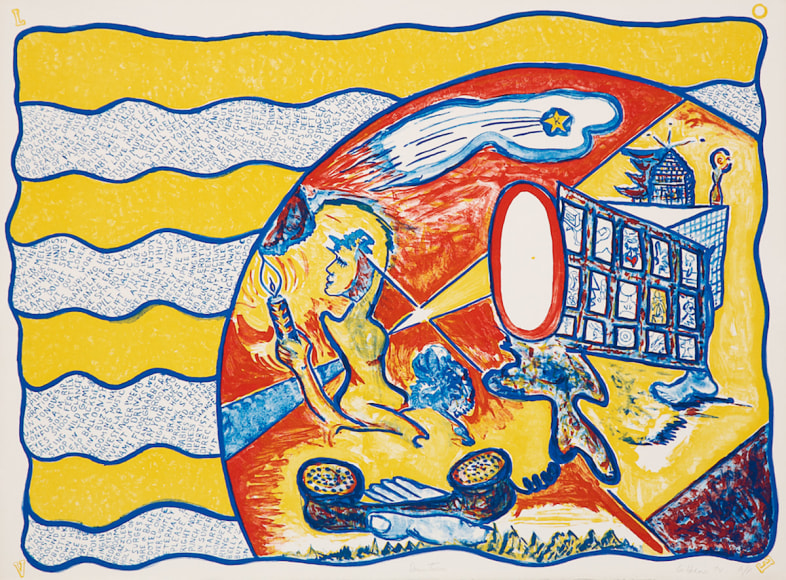 George Herms Egypt, 1973 Lithograph