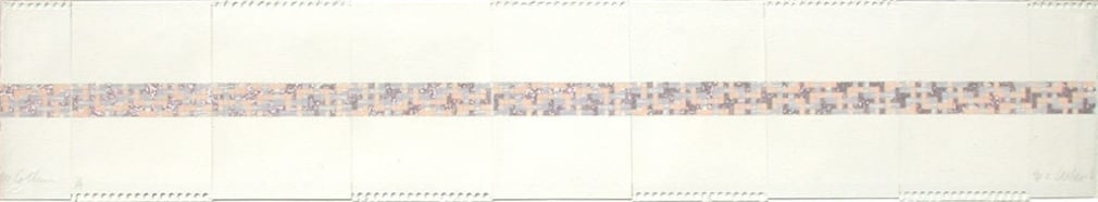 Allan McCollum Untitled, 1974 Silkscreen, ed. 50 6 x 34 in.