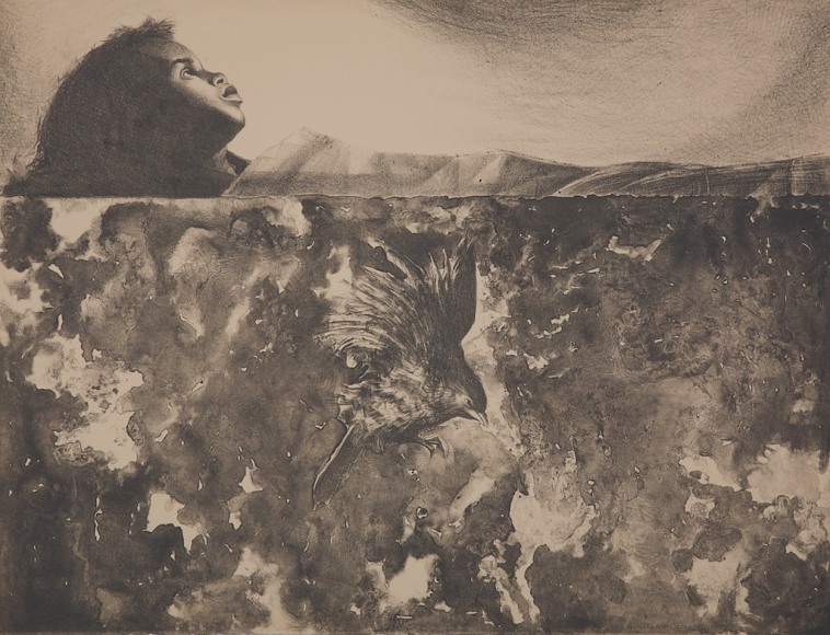 Charles White Evening Song, 1970 Lithograph, ed. 20