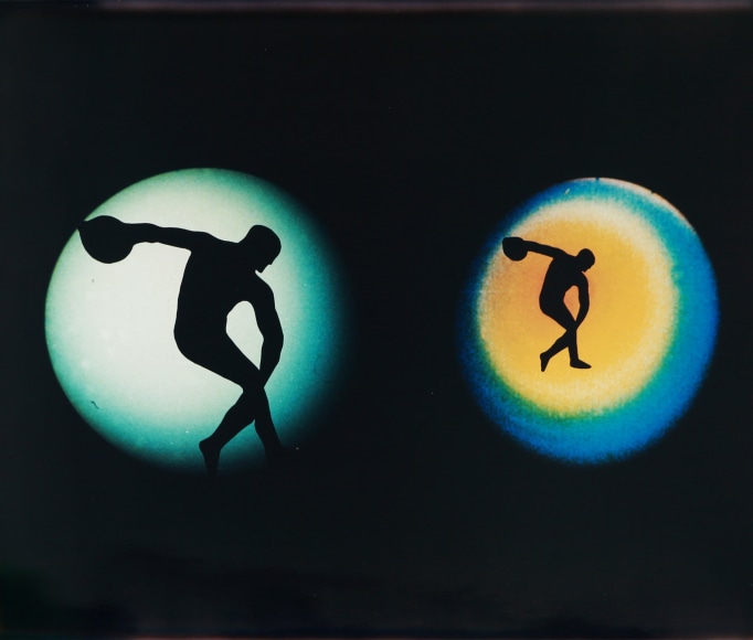 Eve Sonneman  Discus Thrower, 1988  Polaroid Sonnegram